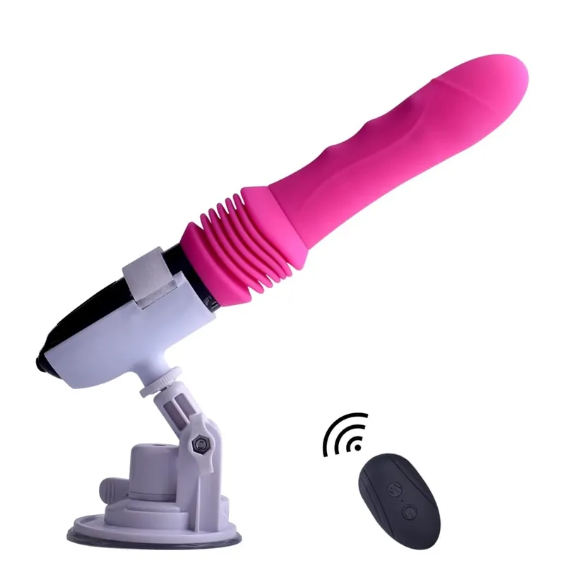 Remote Control Big Dildo Vibrators Telescopic Automatic Sex Machine Adult Sex Products with Suction Cup Erotic Sex Toy For Woman