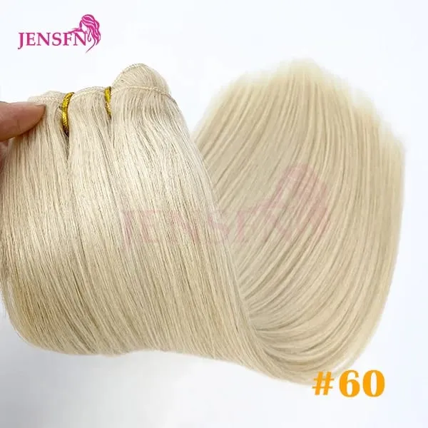 Straight 100% Real Human Hair Weft Bundles Extensions 50g/Pcs 16"-24" Remy Natural Hair Sew In Weaves Brown Blonde Color — image 14