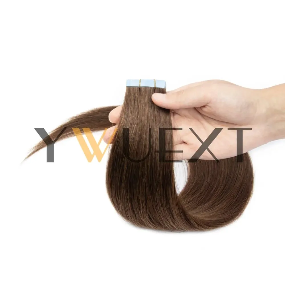 Tape In Human Hair Extensions 10Pcs/30g Per Pack Remy Real Human Hair Straight Natural Black Brown Blonde Multi‑Colors Seamless Skin Weft Tape Hair Extensions For Women