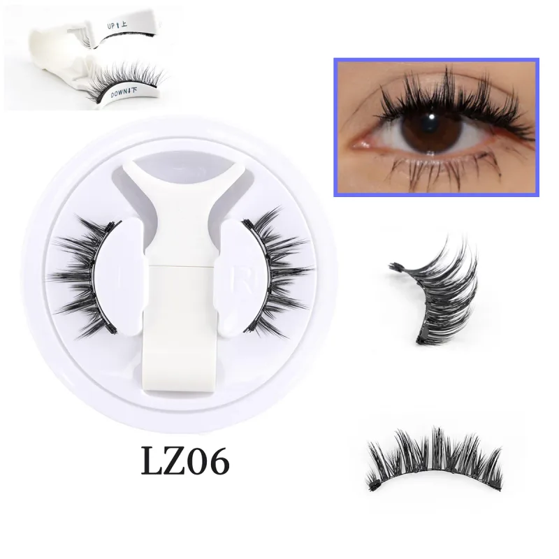1 Set Magnetic Eyelashes Reusable Cat Eye Magnetic Lash Cosplay Sensitive Eye Friendly Natural Curler False Lashes Make Up Tool