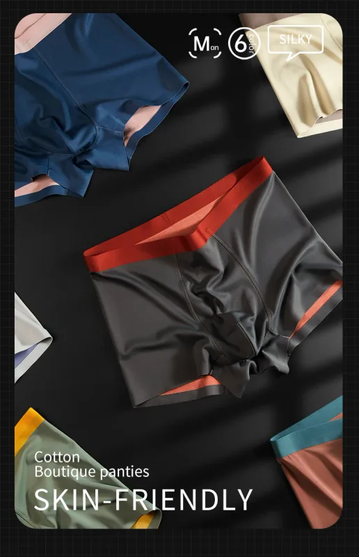 MiiOW Men Underwear Set 100S Modal Men's Boxershorts Silky Breathable Man Panties 5A Antibacterial Mens Boxer Briefs Underpants — image 9