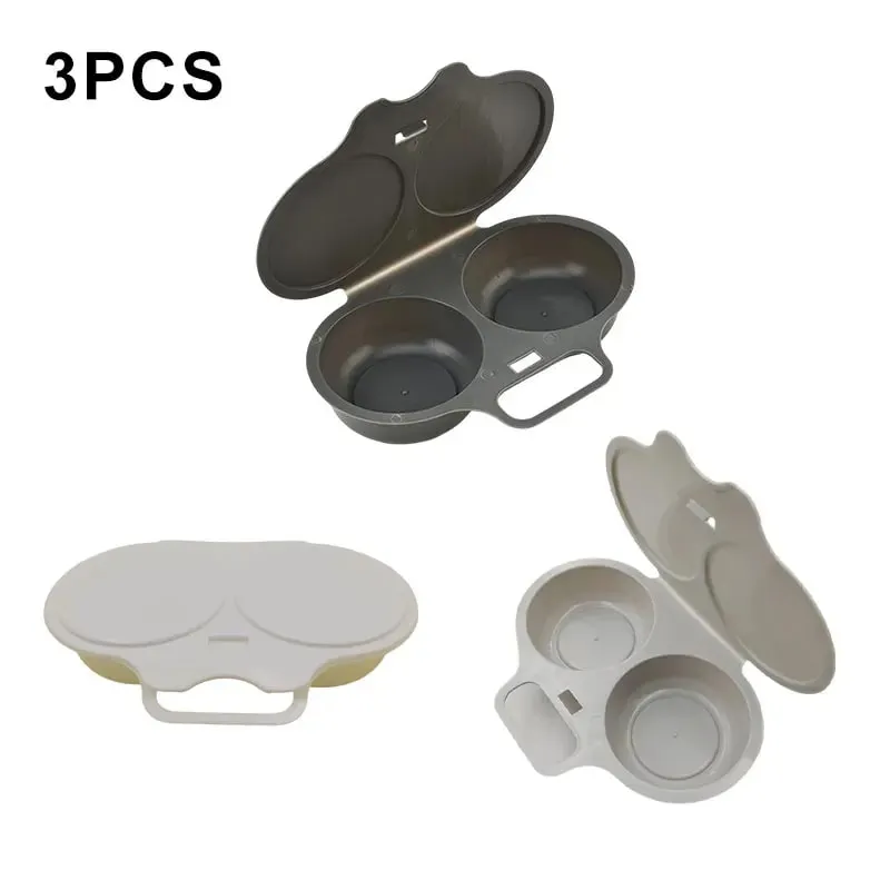 Plastic Microwave Oven Egg Cooking Mold Kitchen Cooking Mold Egg Poacher Kitchen Gadgets Fried Egg Tool Cute Diy Toast Bread