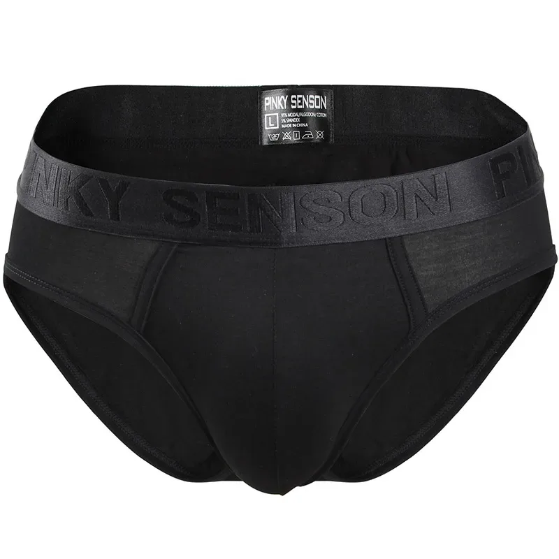 Pinky Seaso marque meilleure vente Sexy Triangle pantalon Modal mince couleur unie sous-vêtements hommes Modal slips ventiler grande taille hommes