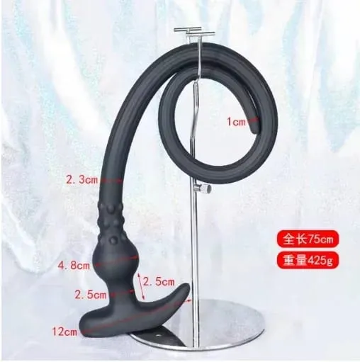 Superlang analprop Pisk Silikone Bærbar Butt Plug Hult lavement Vaginal rengøring Dildoer Dybere 18+ Voksen sexlegetøj til par