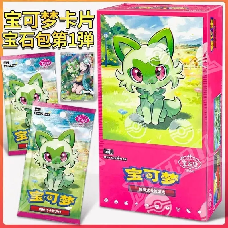Orijinal pokemon Scarlet Menekşe Mücevher Paketi Vol6 Ince Kutu TCG Tahsil Savaş Ticaret Kartları Basitleştirilmiş Çince Versiyonu Oyuncaklar Hediye — image 10