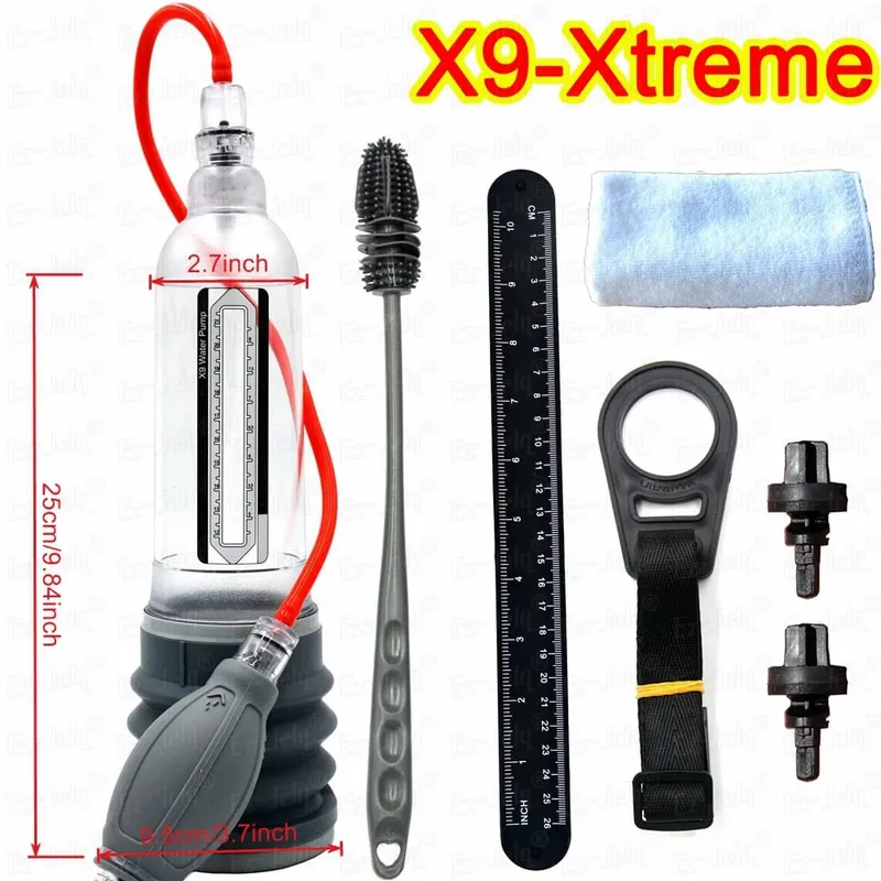 X5 X7 X9 Male Enlargement Penis Extender Stretcher Edge System Sex Toys for Men Penile Pump Enhancer Strap Kit Male Masturbator