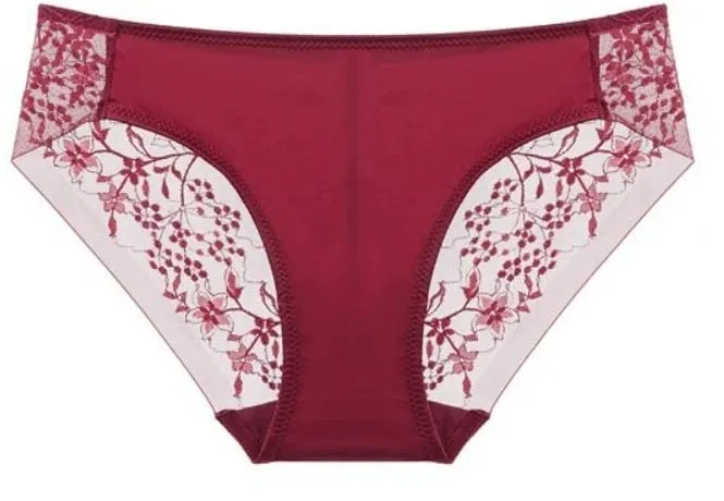 Women Lace Lingerie Set Thin Cup Minimizer Bra Panty Kit Full Coverage Breathable Intimates for Big BustFashion Daily Underwear