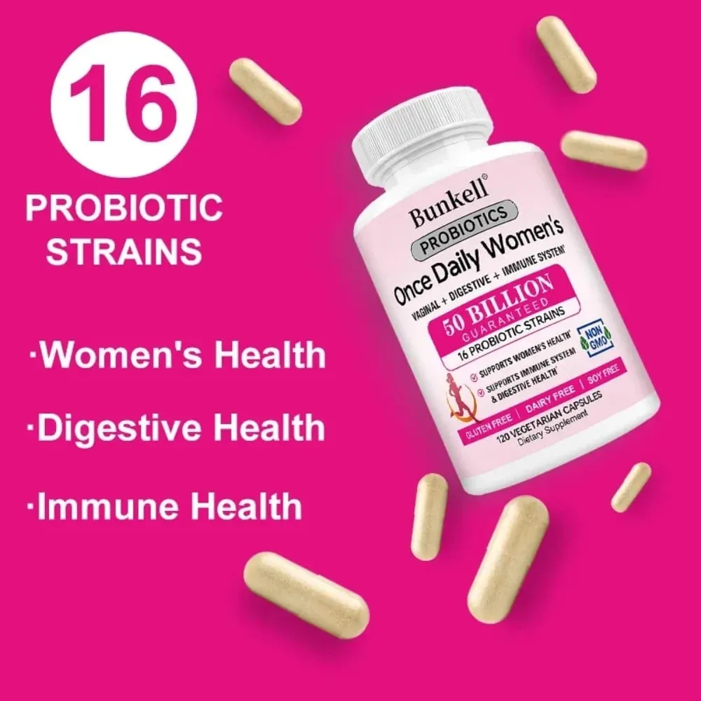 Once Daily Women's Probiotic Capsules - Supports The Intestinal Tract Urinary System Immune System Health & Overall Health