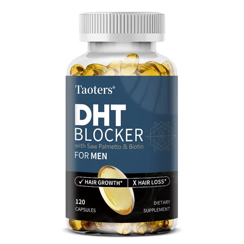 DHT Blocker Hair Growth Supplement with Saw Palmetto Support Thicker Hair Reduce Thinning & Breakage Boost Scalp Health