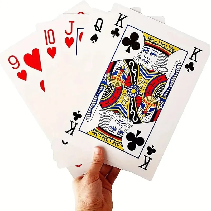 Oversized Playing Cards Jumbo 2x Larger Party Carnival Games For Adluts Juego De Mesa Familiar Divertido Funny Novelty Gifts