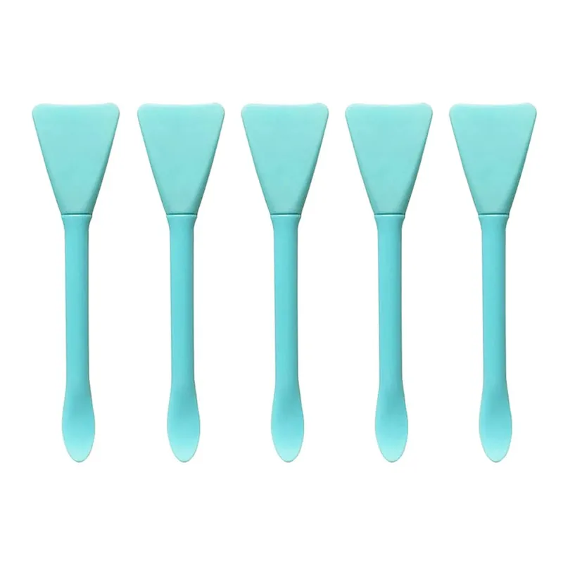 5pcs Berus Topeng Muka Silikon Aplikator Spatula Solekan Penjagaan Kulit Spatula Losyen Krim Muka Aplikator Alat Solekan Spa