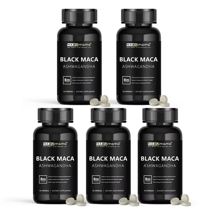 Organic Black Maca Root + Ashwagandha Extract Supplement for Women & Men Erect Energy Endurance - Vegan Pills — image 7
