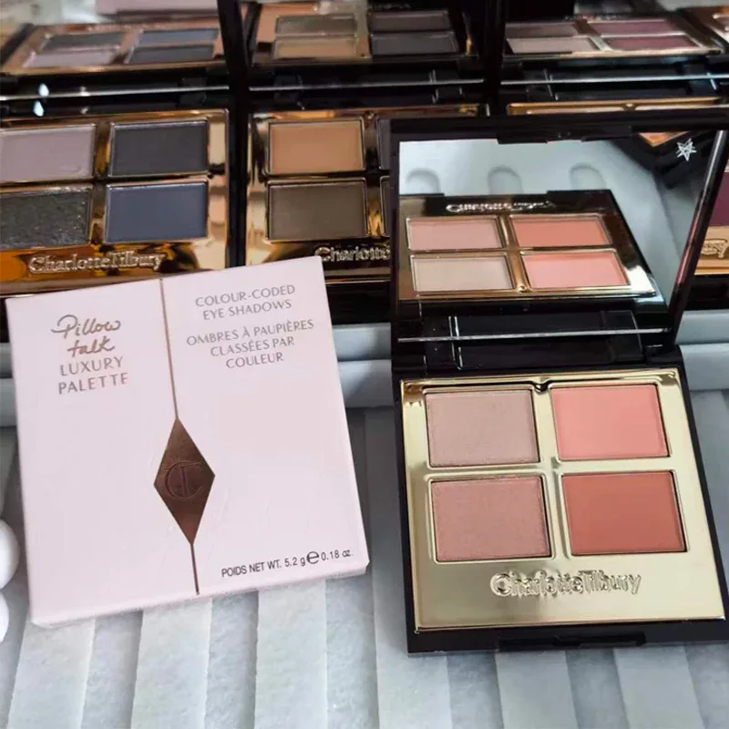 Charlotte Tilbury Empat Palet Palet Pillow Talk Eraggera Eyes Small Gold Tiub Gincu Mudah Digunakan Mekap Kosmetik Mudah Alih