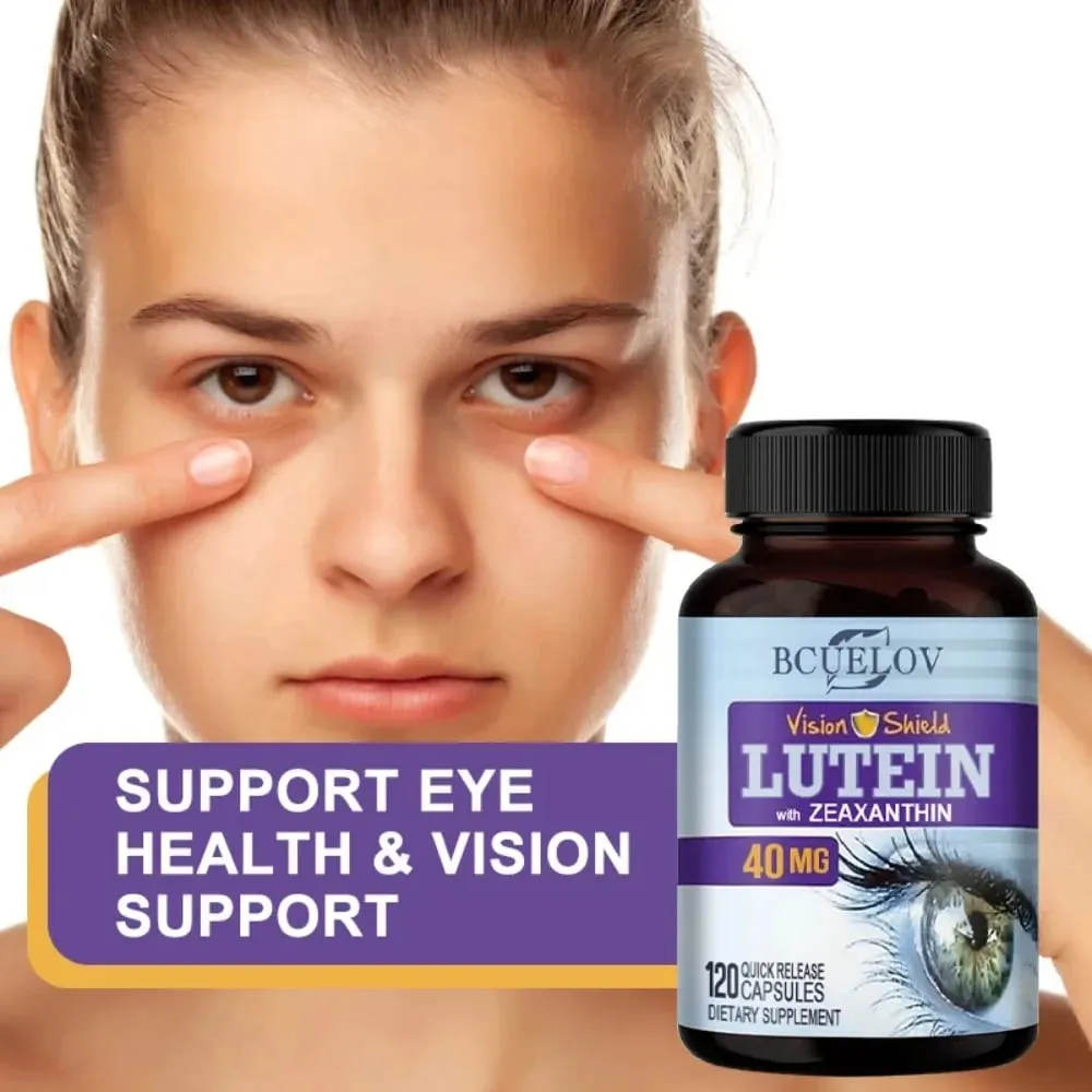 Lutein and Zeaxanthin Capsules 40mg Per Serving | Essential Eye Vitamins & Vision Health Dietary Supplement — image 3