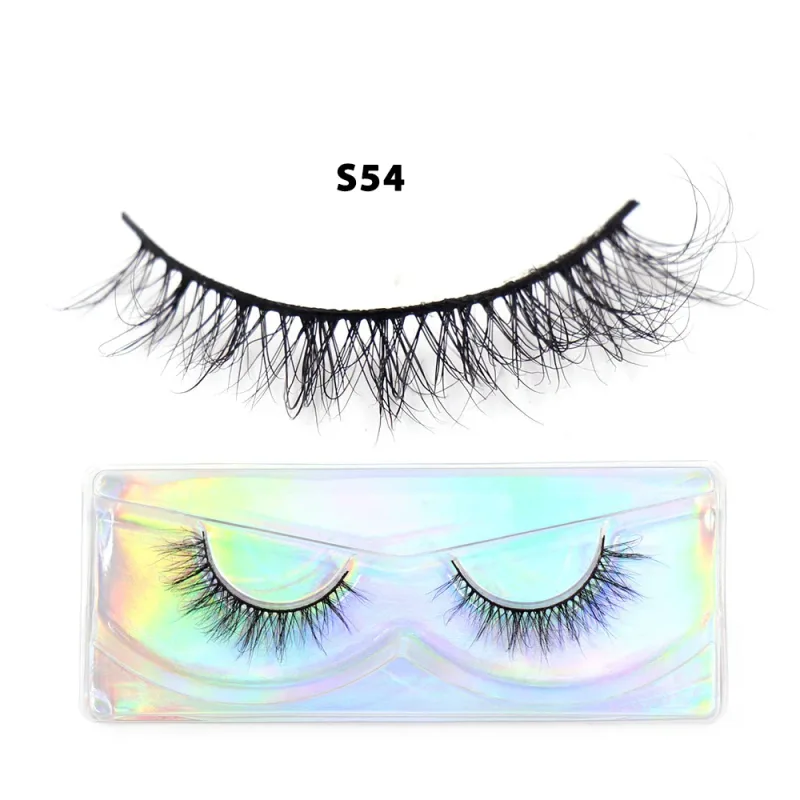 Short Natural 3D Mink Lashes Fluffy Wispy Fake Eyelashes Crisscross False Lashes Eyelash Extension Makeup — image 22