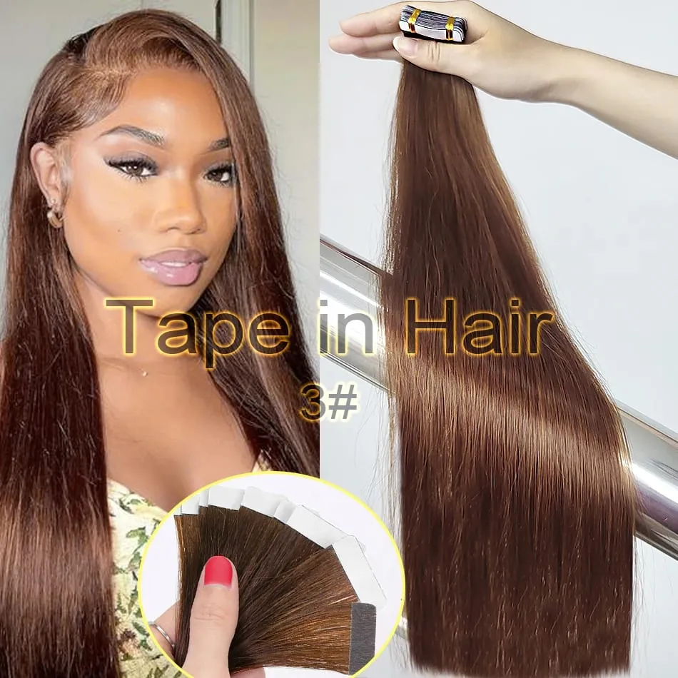 Double Drawn European Wholesale Tape in Extensions Invisible Cuticle Aligned Remy Tape in Hair Extensions 100% Human Hair — image 10