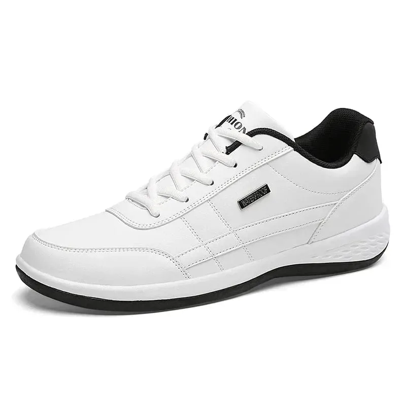 Shoes for Lace Up Footwear Vulcanized Men Leather Sneaker Waterproof Casual Comfortable Men's Sneaker Man Shoe Masculino