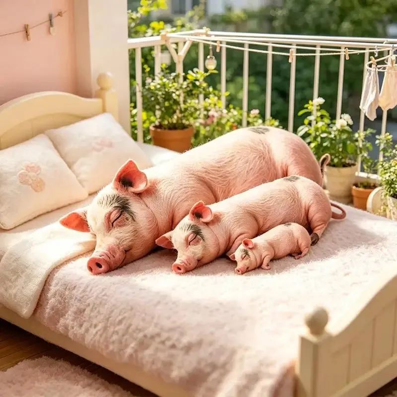 3D Realistic Pig Plush Pillow Super Soft Cozy Fabric Decorative Cushion for Couch Bed Bedroom Home Decor