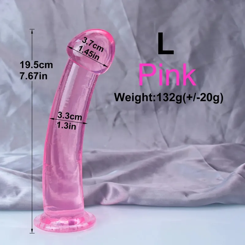 Barato TPE transparente Anal Plug Jelly consolador 4 tamaños ventosa pene masturbación vaginal suave pene pequeño mujeres hombre juguetes sexuales — image 13