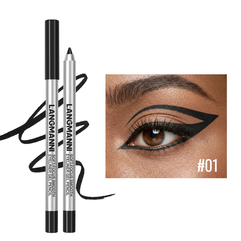 Pearlescent Green Eyeliner Pencil 12 Color Smooth Eye Pigment Glitter Eye Liner Eyeshadow Pen Long-Lasting Waterproof Eye Makeup