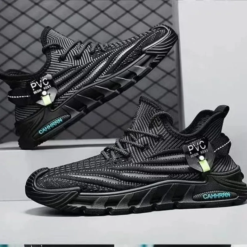 Men's Sports Shoes Breathable Mesh Thin White Shoes for Boys and Students Lightweight Casual Soft Soled Outdoor Running Shoes