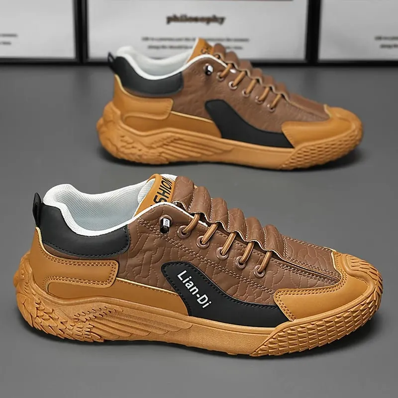 Spring and Autumn Fashion Elastic Band Sneakers for Men Versatile Trendy Casual Shoes Student Running Shoes Soft-Soled Lightweight Men's Shoes