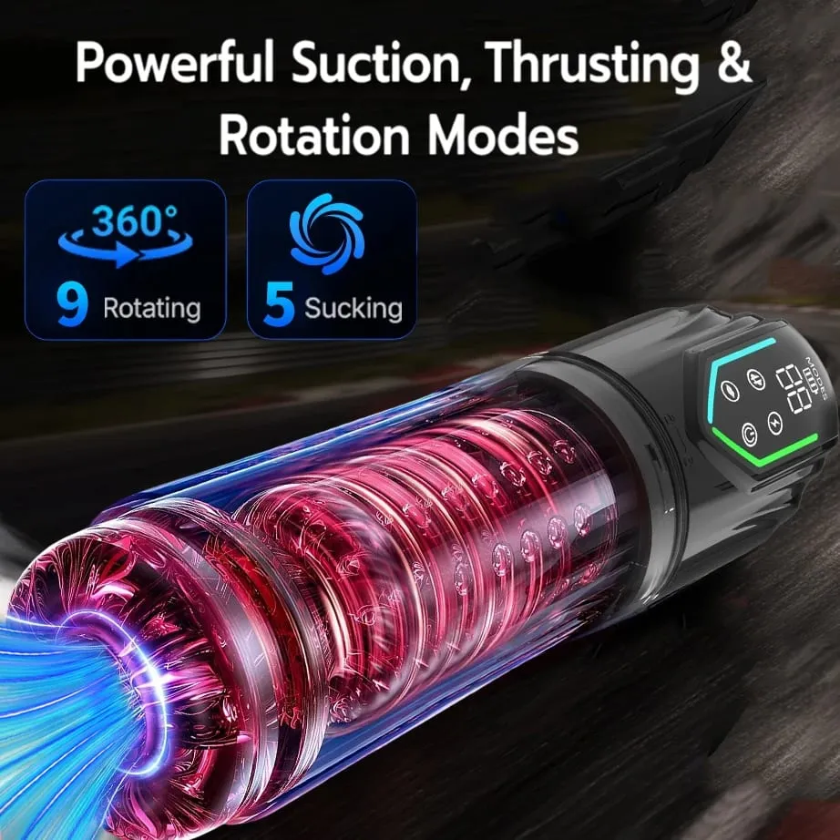 Automatic Male Masturbator 7 Rotating Licking Modes Mastubator Cup Electric Pocket Pussy Penis Sex Toy For Men Adult Supplies
