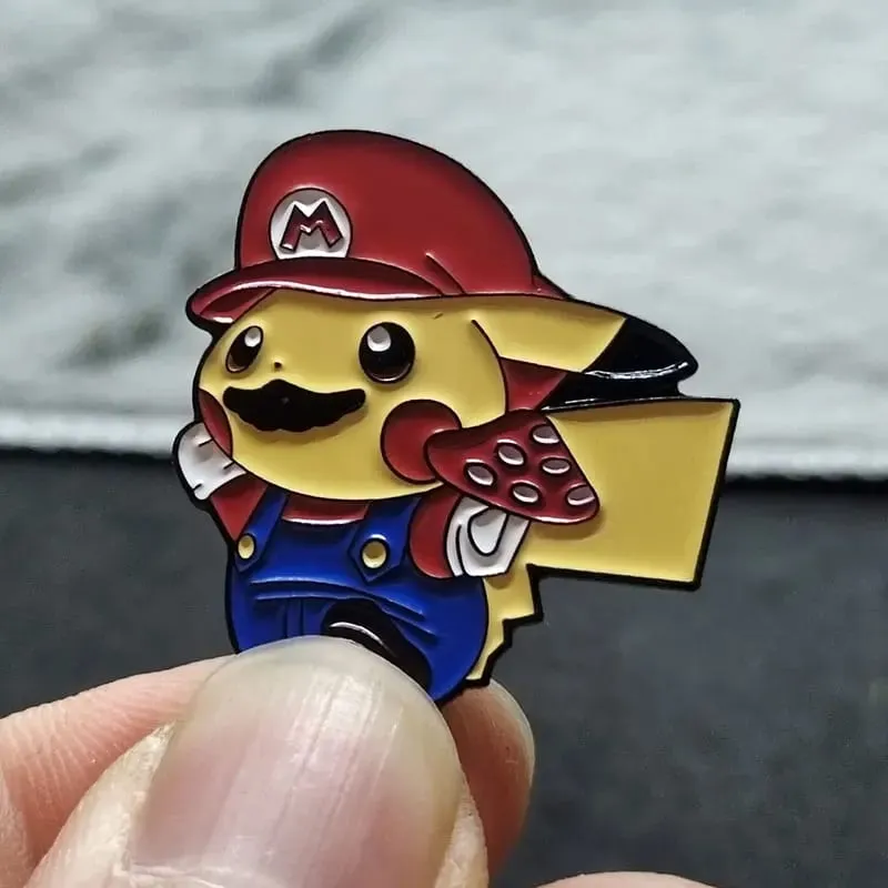 Épinglette en émail Pokemon Pikachu pour sacs à dos, broches en fer, Badges à la mode pour vêtements, bijoux cadeaux