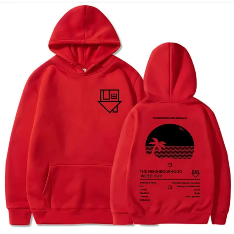 Album Wiped Out Printing Hoodies NBHD The Neighbourhood Band Sweatshirts LongSleeve Hooded Pullovers environmental protection