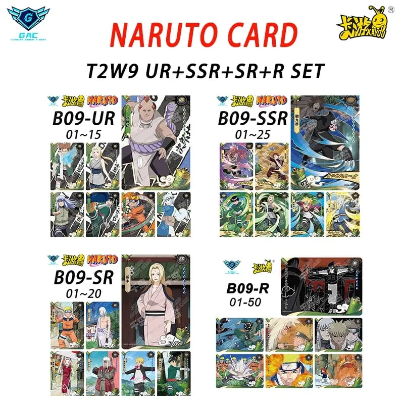 Kayou Naruto New T4W8 T2W9 Anime Rare Card Full Series ASP BP PU HR AR CR MR UR Complete Set Anime Collection Card Kids Toy Gift — image 11