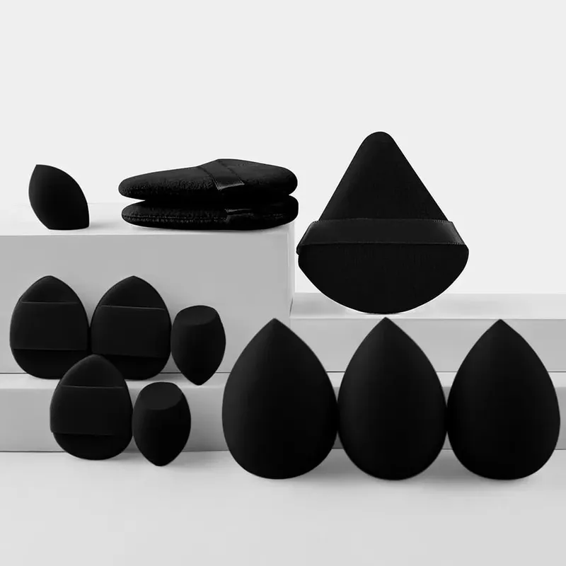 12Pieces Portable Makeup Sponge Set Portable Foundation Cosmetic Puff for Face Concealer Mixing Beauty Sponge Liquid Cream Power — image 11