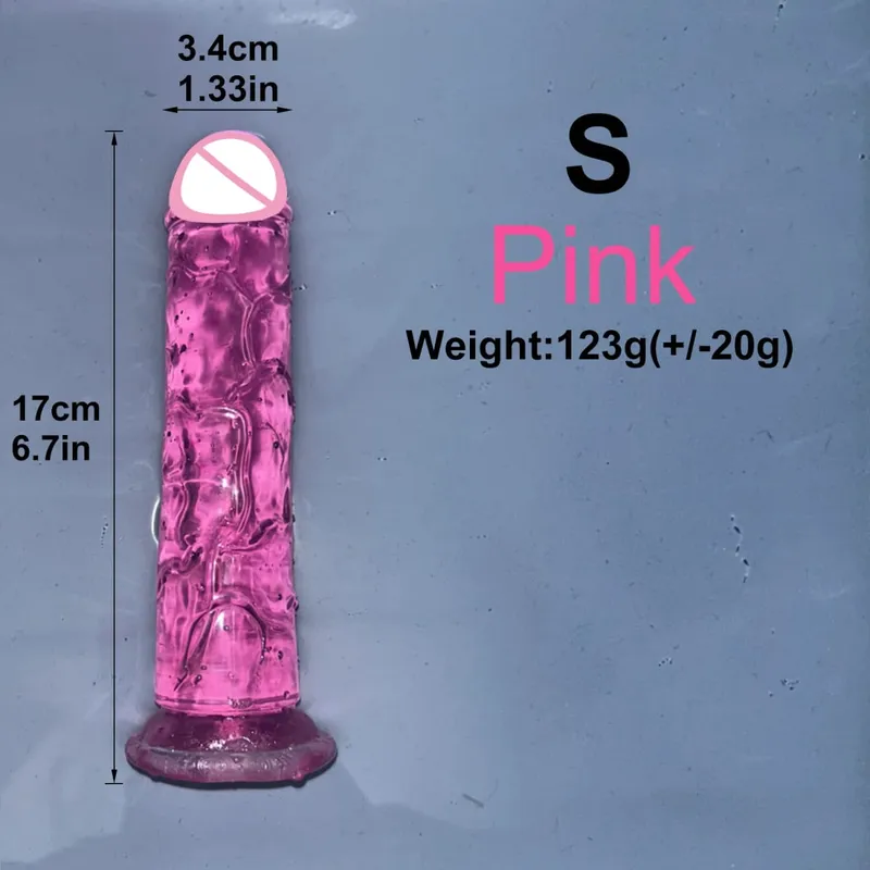 Goedkope 5 Kleuren Kleine Transparante Dildo Zuignap Jelly Lul Vrouwen Erotische Anale Seksspeeltjes Zachte Clitori Vaginale Masturbators Penis — image 18