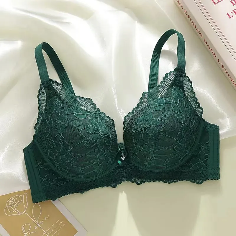 Thickened 8cm Push-Up Adjustable Bra without Underwire for Small Breasts Comfortable Gathered Auxiliary Lingerie for Women — image 9