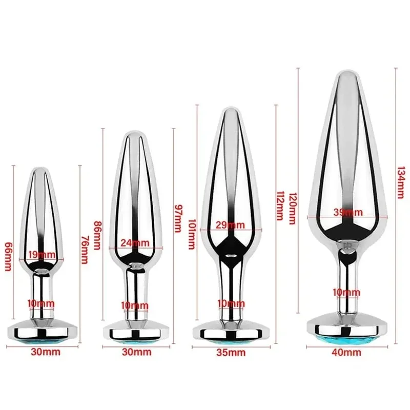 Metal Anal Beads Butt Plug Set Small Large Wearable Ass Analplug Jewelry Dilator Dildo Prosate Massager Sex Toy Man Women Shop — image 5