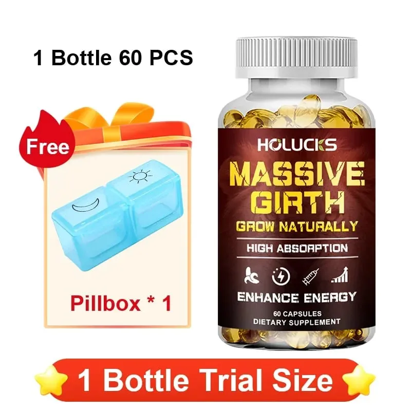 Men's Health Capsules with Tribulus Terrestris Ashwagandha Support Stamina Male Charm Hormonal Balance Daily Immune