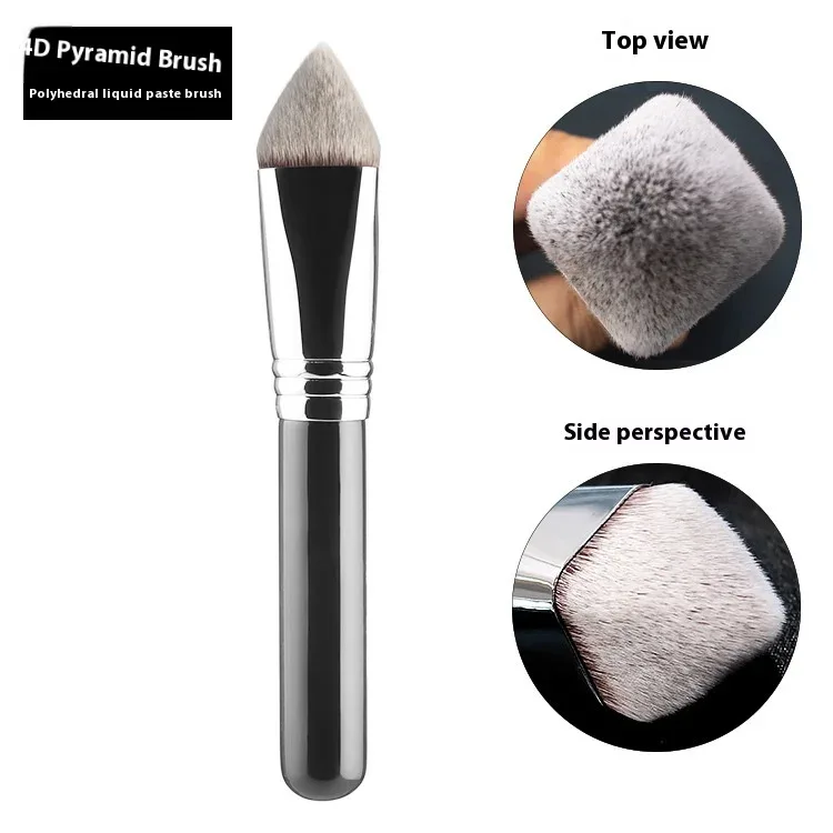 Makeup Kabuki Foundation Brush Luxury Single Pro Large Slant Triangle Square Tapered Vegan Cosmetic Brushes