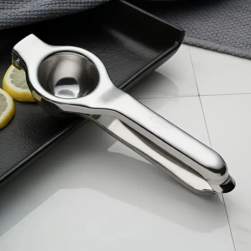 1pc Stainless Steel Lemon Juicer - Manual Efficient Juice Press Easy to Use for Home Use Fits Various Fruits Easy to Clean