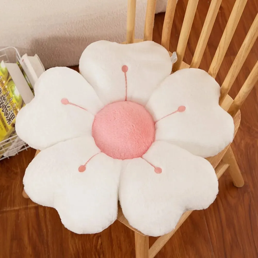 Fashion Flower-Shaped Plush Throw Pillow Cute Mattress Comfortable Sofa Decor Cushion Floor Cushion Plush Toy Chair Cushion Gift — image 2
