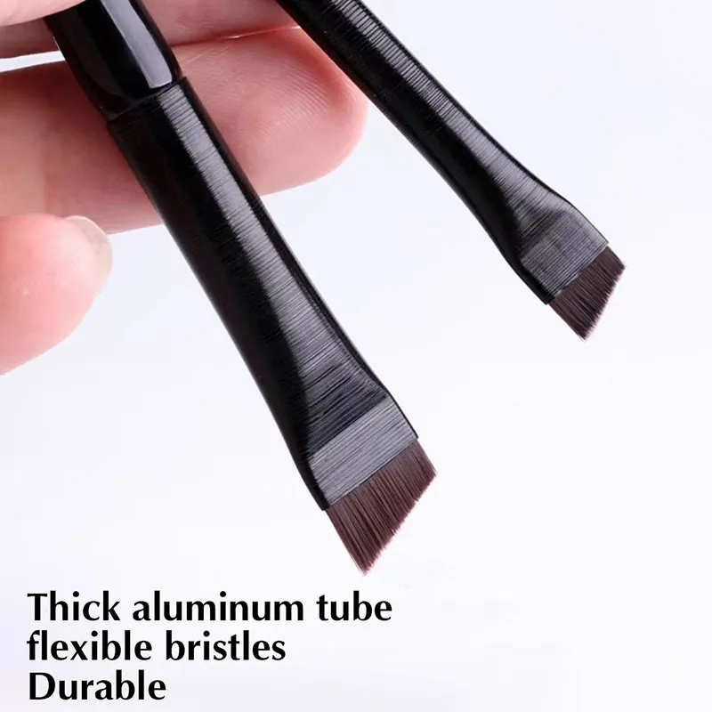 ●Brow Contour Makeup Brushes Eyebrow Eyeliner Brush Professional Super Thin Angled Liner Eye Brush Make Up Tools