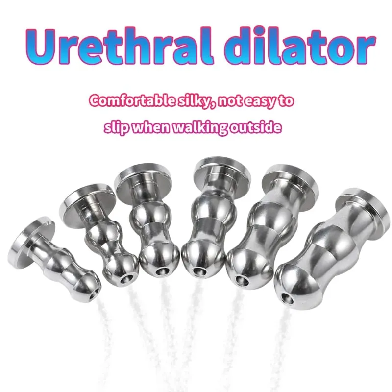Metal Hollow Penis Plug Men Horse Eye Stick Urethra Stimulation Dilator Catheter Probe BDSM Adult Sex Toy Sounding urethral plug — image 2