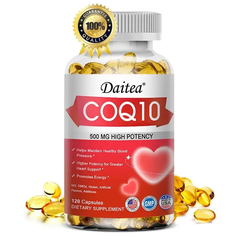 CoQ10 500 mg Softgels - Ultra High Absorption CoQ10 Supplement - Antioxidanttilskud til vaskulær og hjertesundhed — image 1