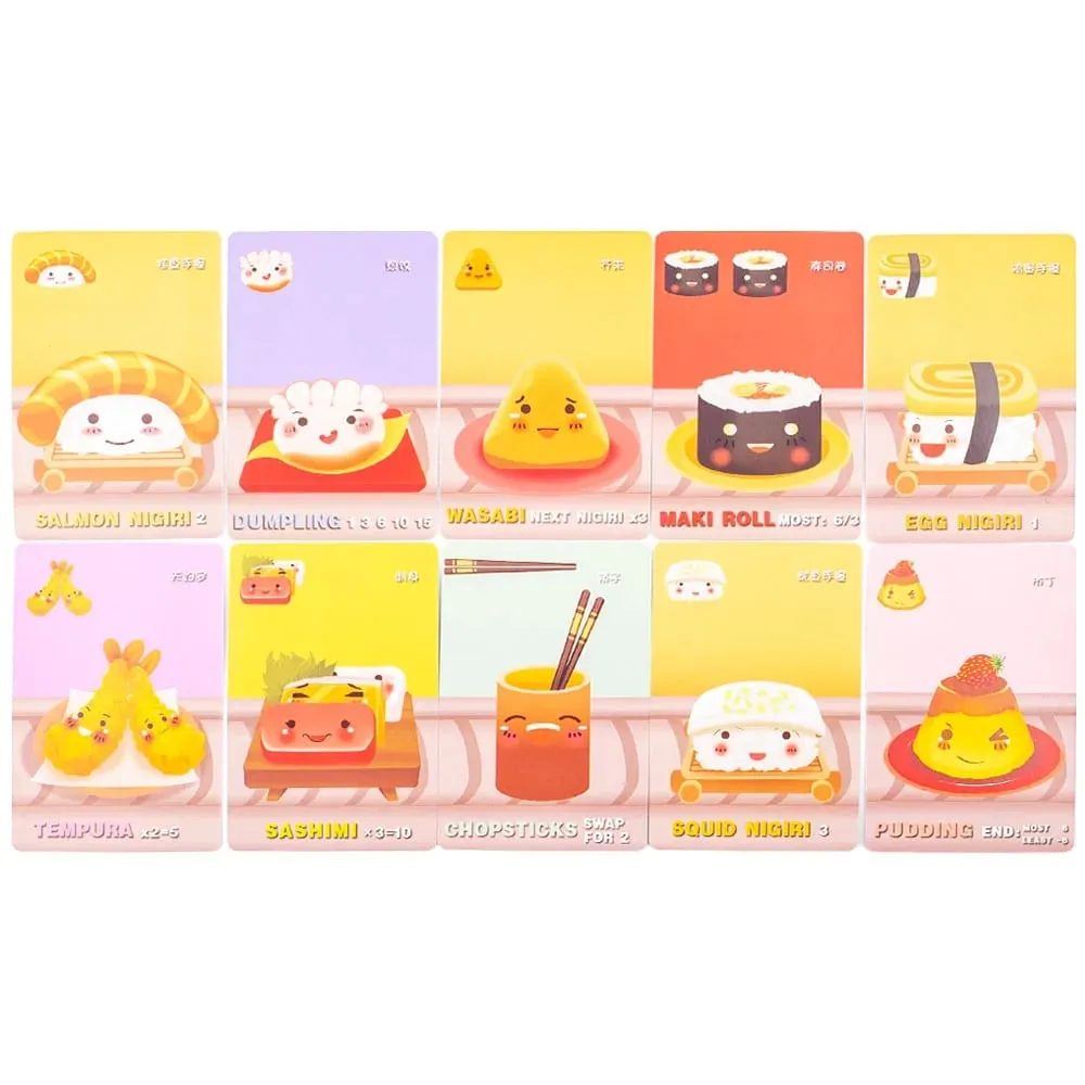 Sushi Go Party! Fun Multi-Color Card Game - Perfect for Parties Travel & Gifts