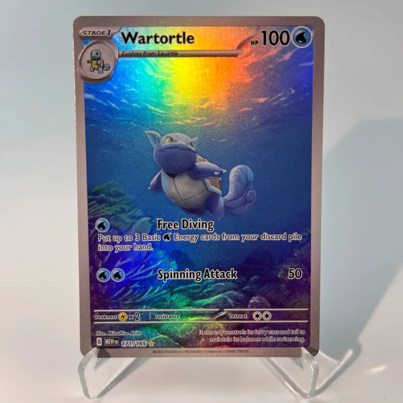 Pokémon 151 PKM Cards PTCG3-D Bulbasaur Squirt Rainbow Gengar ex Holographic Ex GX Rare Collection Battle Toys Gifts for Hobbies