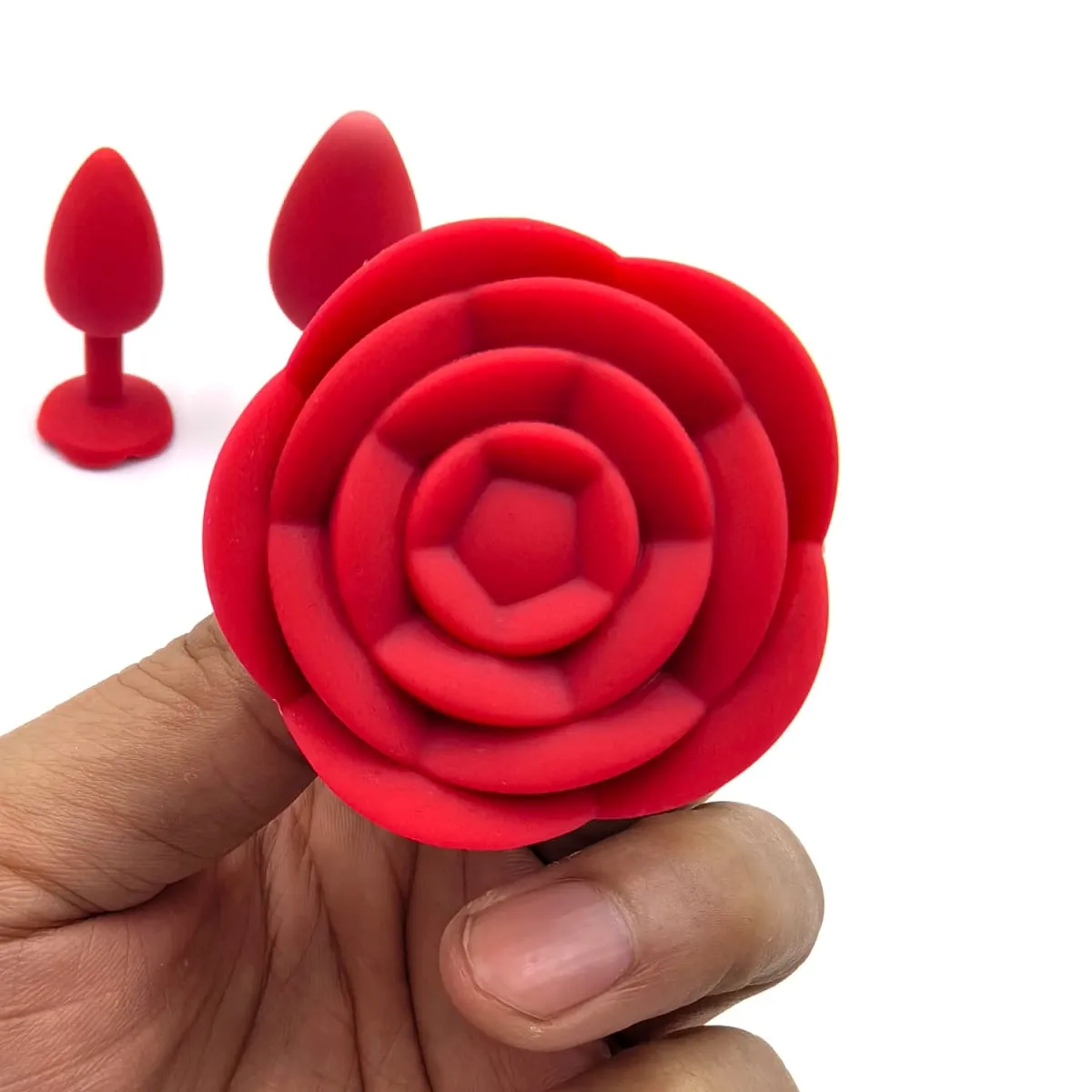 Weiche Silikon Rose Blume Anal Plug Anfänger bis Experte 3 Größen Butt Plug Anus Trainer Dildos Adule Sex Spielzeug für Paar Frauen Männer