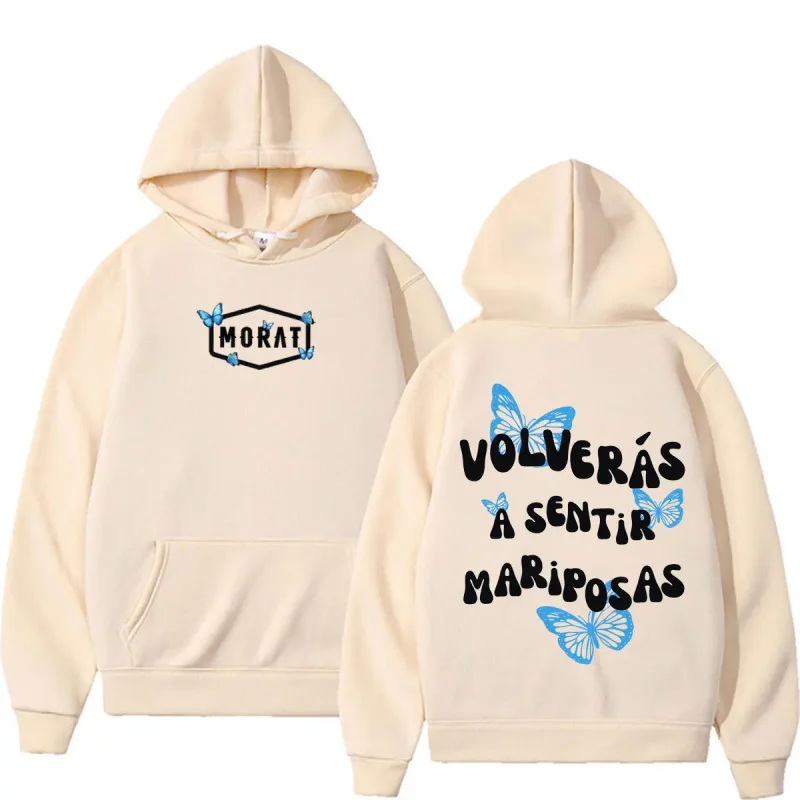 Band Morat Volveras A Sentir Mariposas Merch Hoodies Men's Women Fashion Hip Hop Rock Sweatshirts Fleece Casual Oversized Hoodie — image 6
