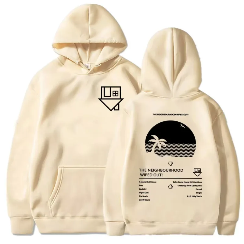 Album Wiped Out Printing Hoodies NBHD The Neighbourhood Band Sweatshirts LongSleeve Hooded Pullovers environmental protection