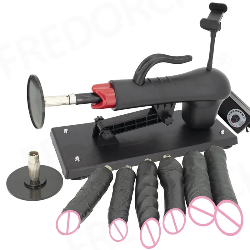 Fredorch Automatic Retractable Sex Pumping Gun Machine with Dildo For Male and Female Masturbation Sex Toy 450 Stroke per minute — image 8