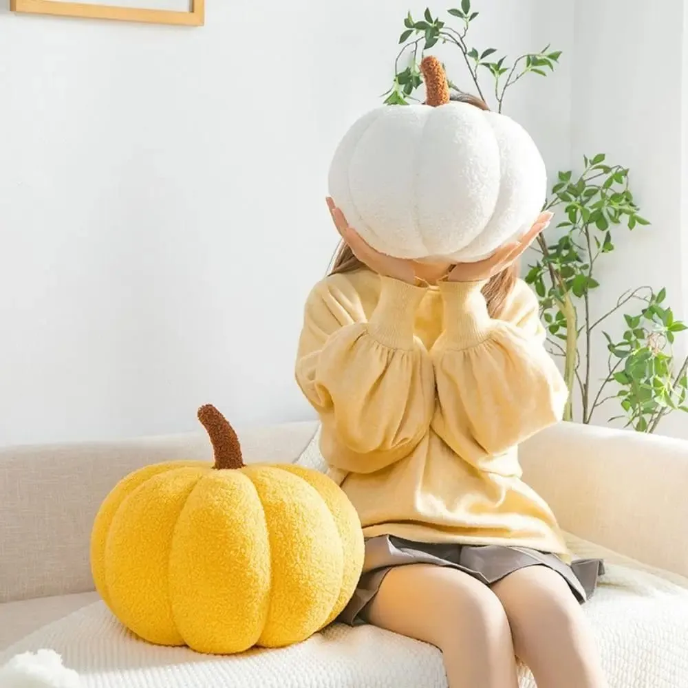 New Cotton Stuffed Pumpkin Pillow Cute Soft Pumpkin Plush Pillow Simulated Pumpkin Soft Back Cushion — image 5
