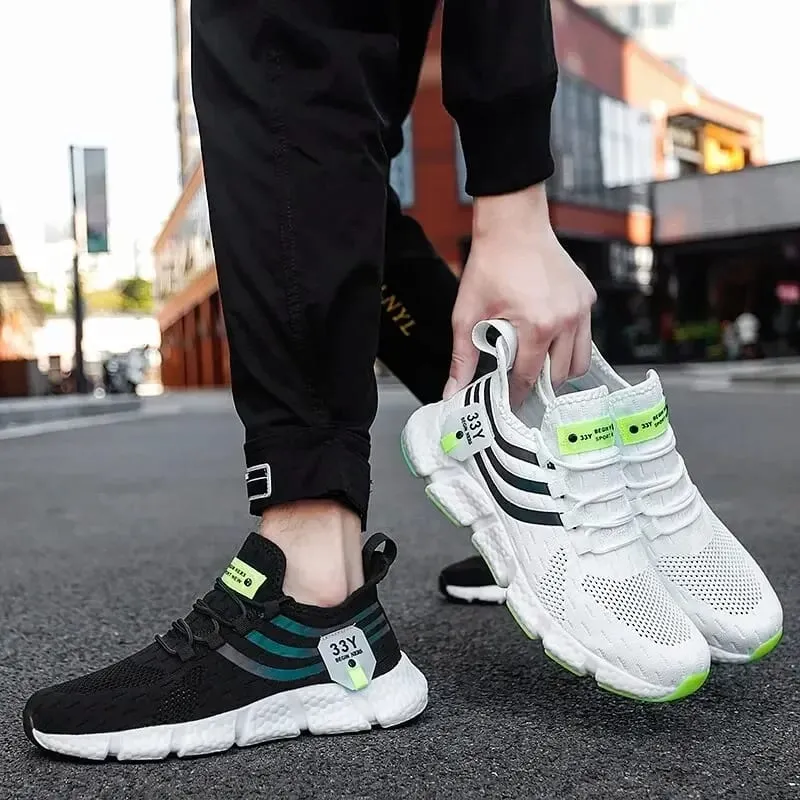 Men's Summer Mesh Sneakers - Lightweight and Breathable Running Shoes for Hot Weather Perfect for Sports and Casual Outfits
