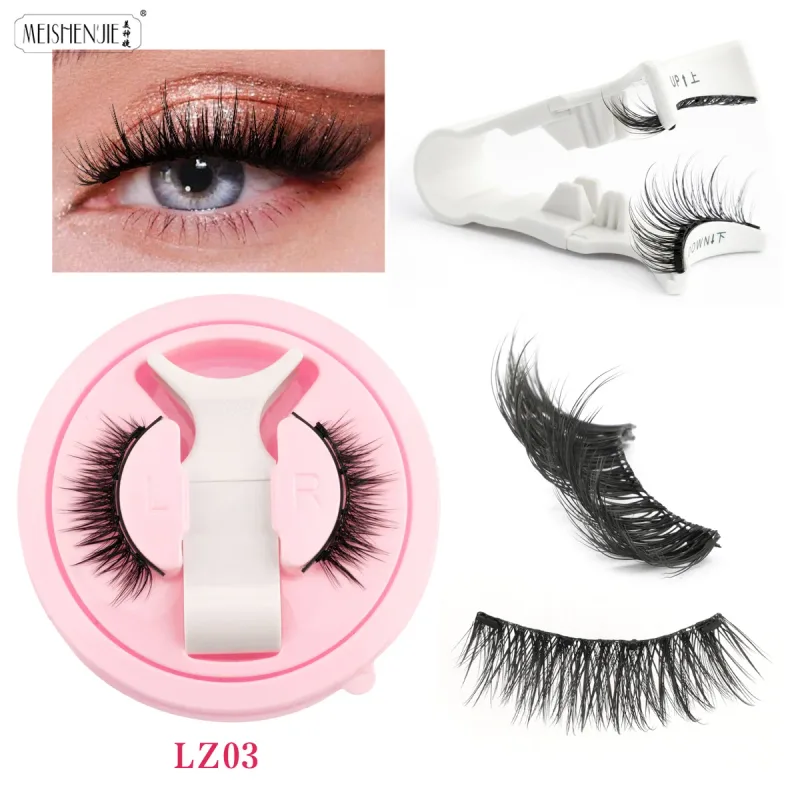 Magnetic Eyelashes 1Pcs No Glue Needed Reusable Natural Look 3D Lashes Easy Apply Soft Magnetic Lashes Kit for Eye Makeup